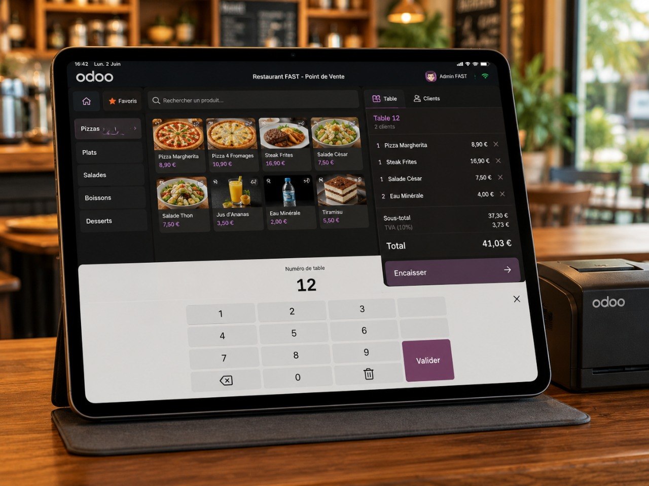 Interface Odoo POS Restaurant